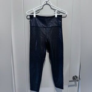 ZYIA holographic sparkle twilight High-Waist active Leggings